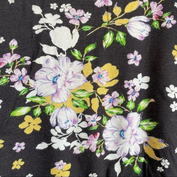 PLUSH X Revolve Ultrasoft Black Multi Floral Pajamas - Picture 12 of 14